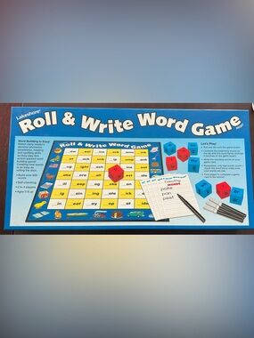 Lakeshore Roll and Write Word Game Early Readers Build 600+ Words 5+ Game